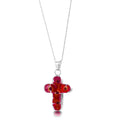 Poppy Cross Pendant Necklace