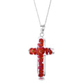 Poppy Cross Large Pendant Necklace