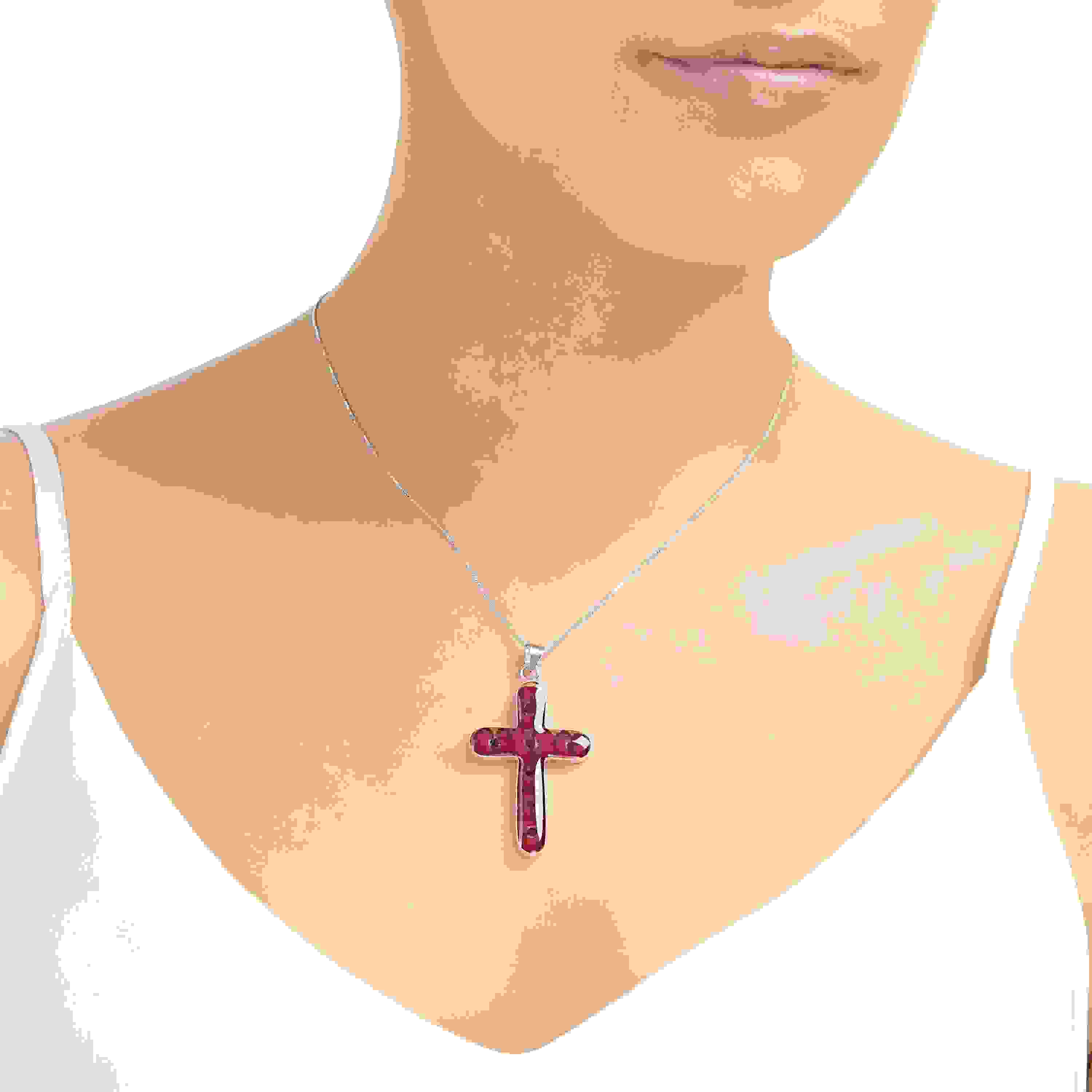 Poppy Cross Large Pendant Necklace