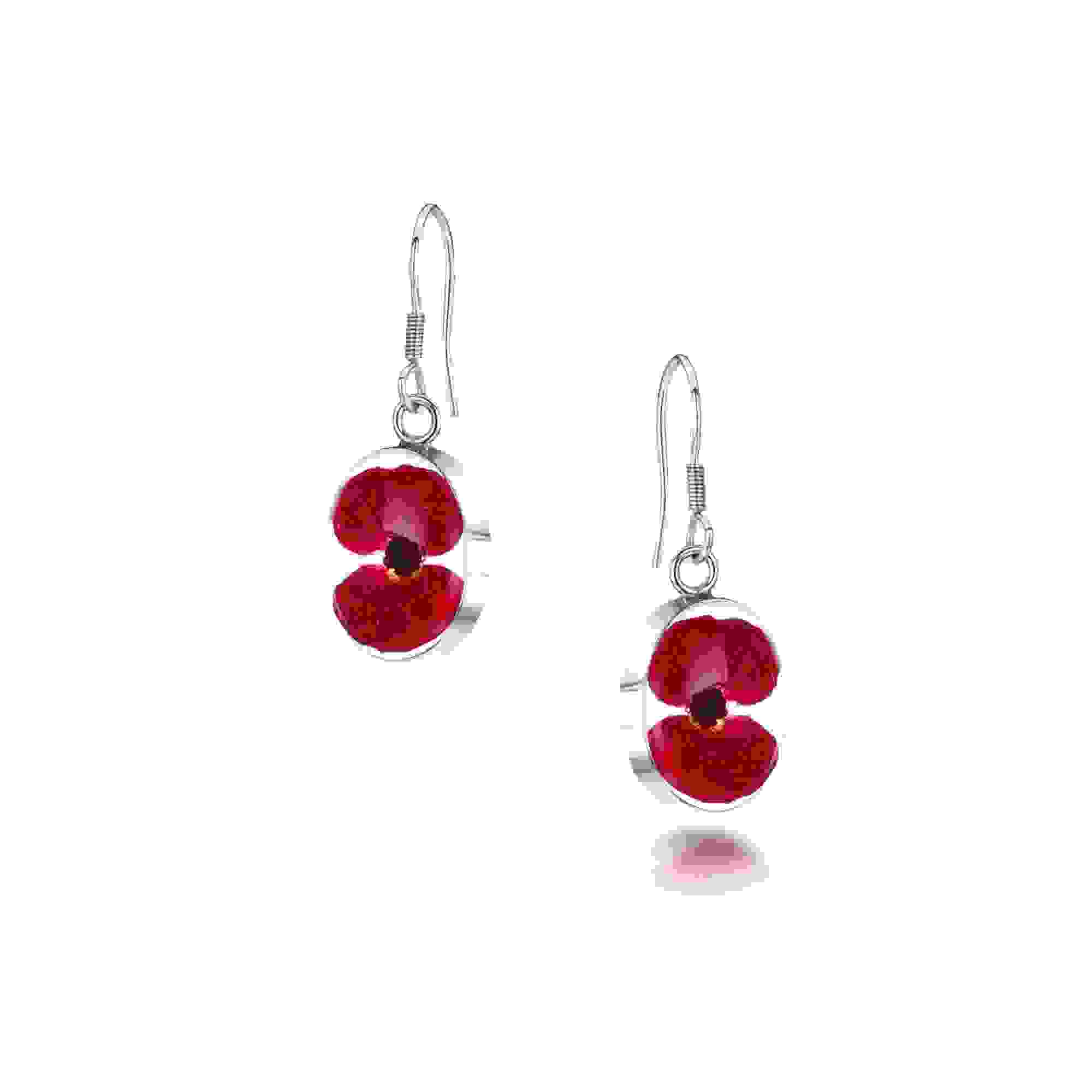Poppy Earrings Oval Drop