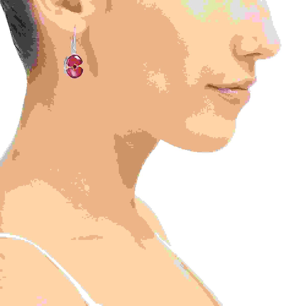 Poppy Earrings Oval Drop