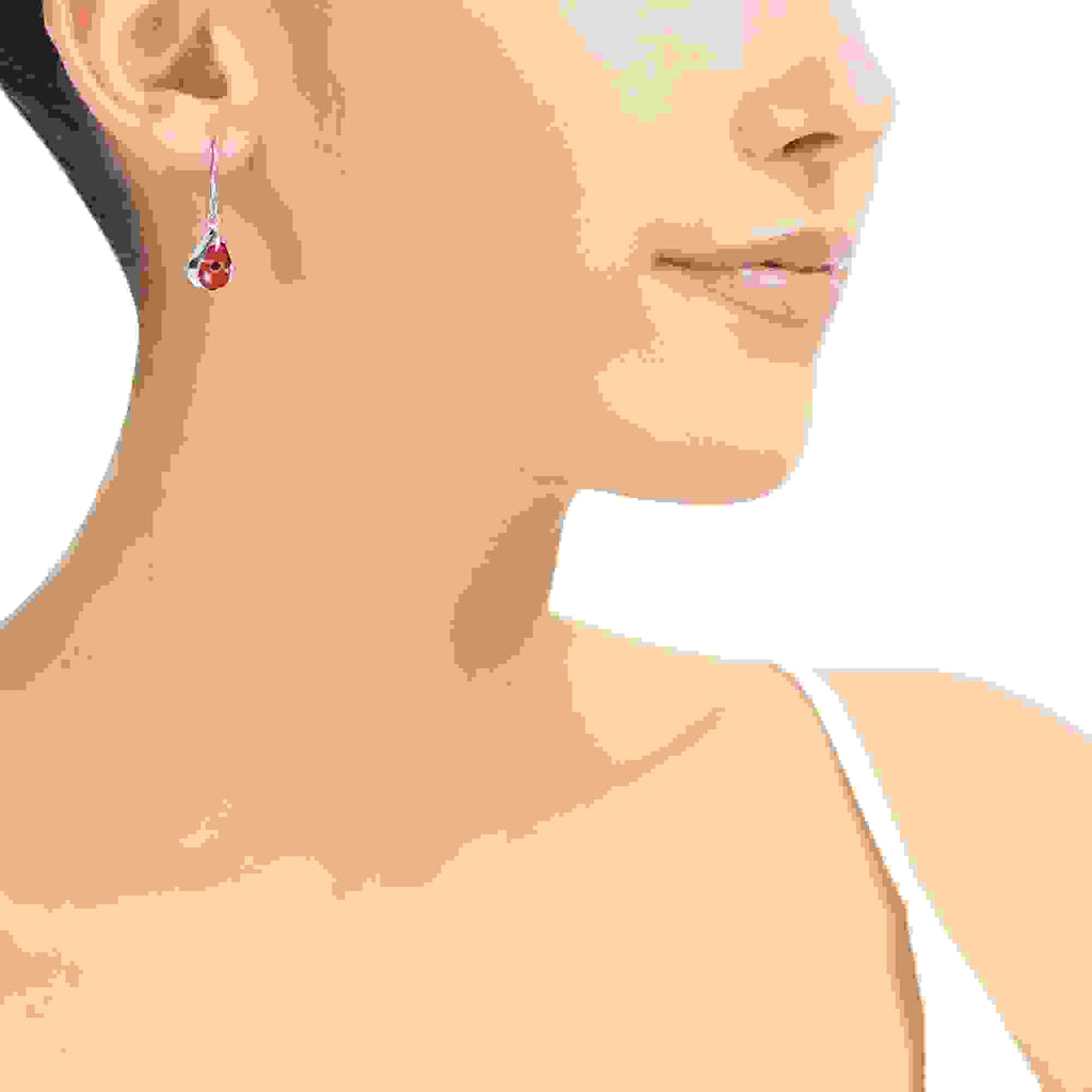 Poppy Teardrop Dangle Drop Earrings