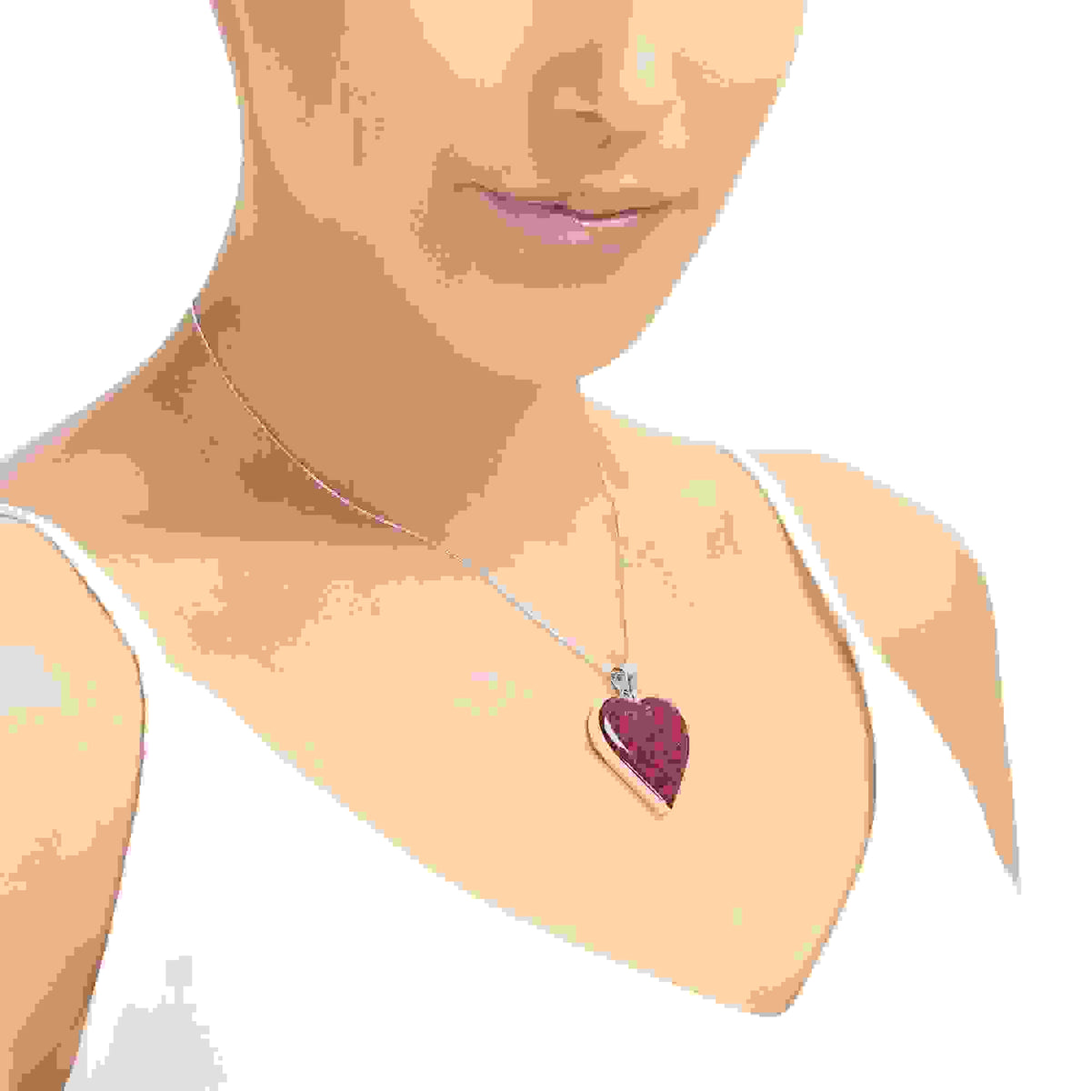 Poppy Heart Large Pendant Necklace