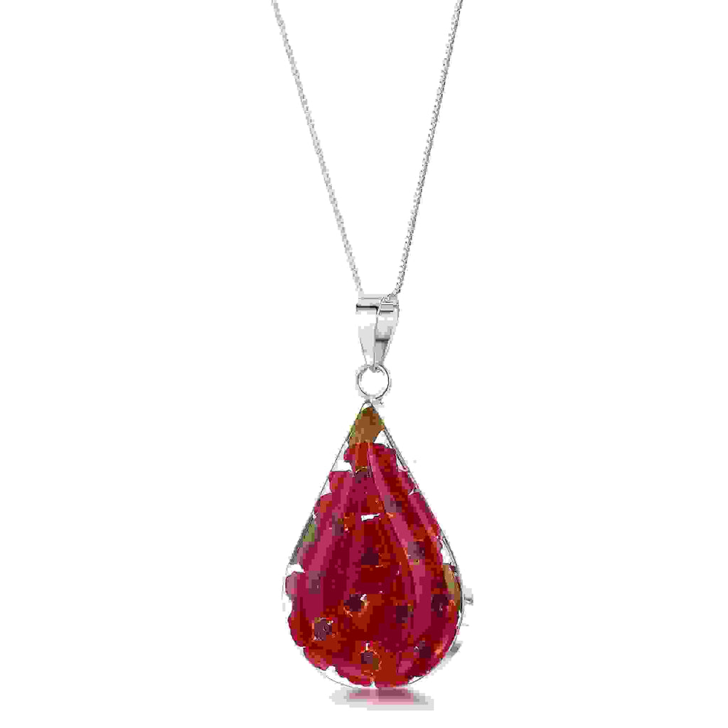Poppy Teardrop Large Pendant Necklace