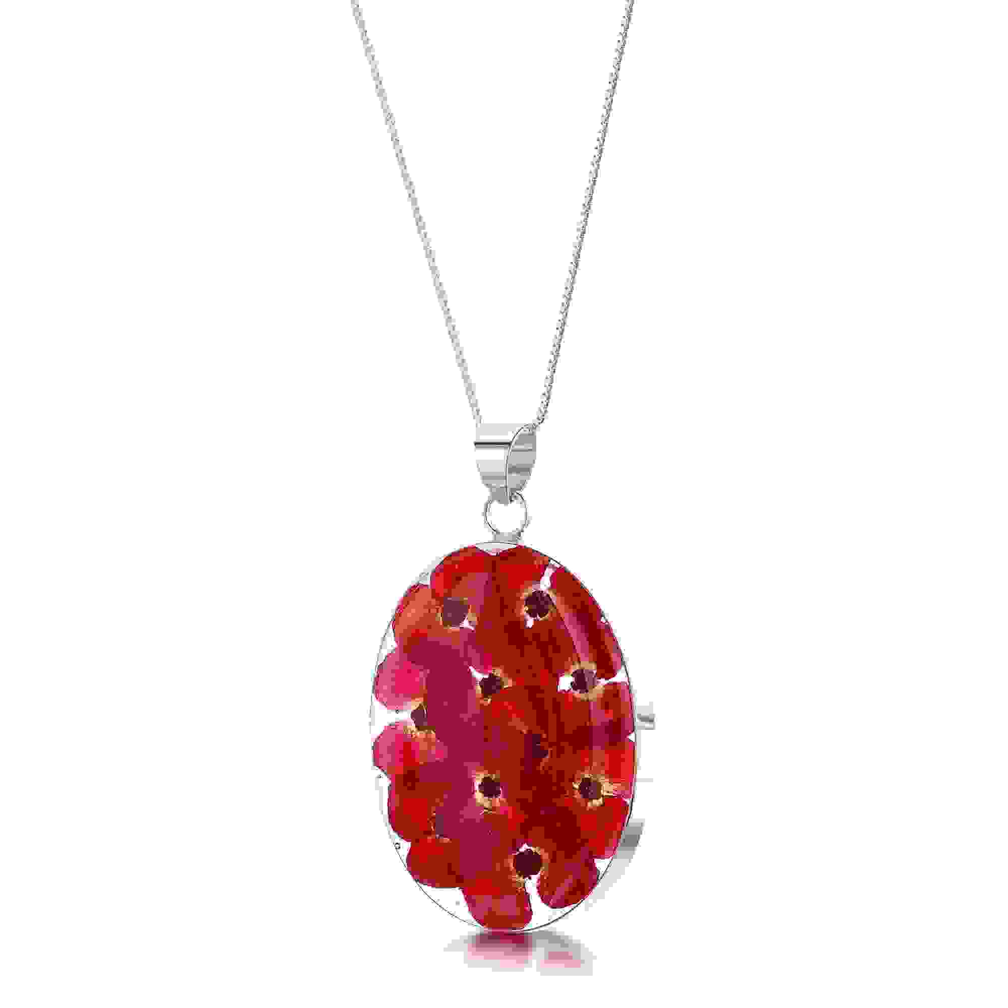 Poppy Oval Large Pendant Necklace