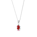 Poppy Teardrop Pendant Necklace