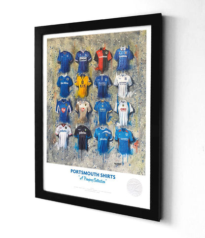 Portsmouth FC A3 Framed Print – Iconic Pompey Shirt Wall Art
