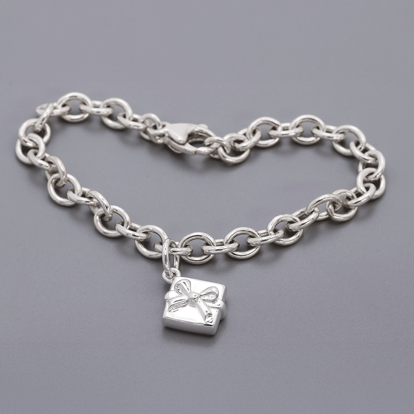 Present Personalised Silver Charm