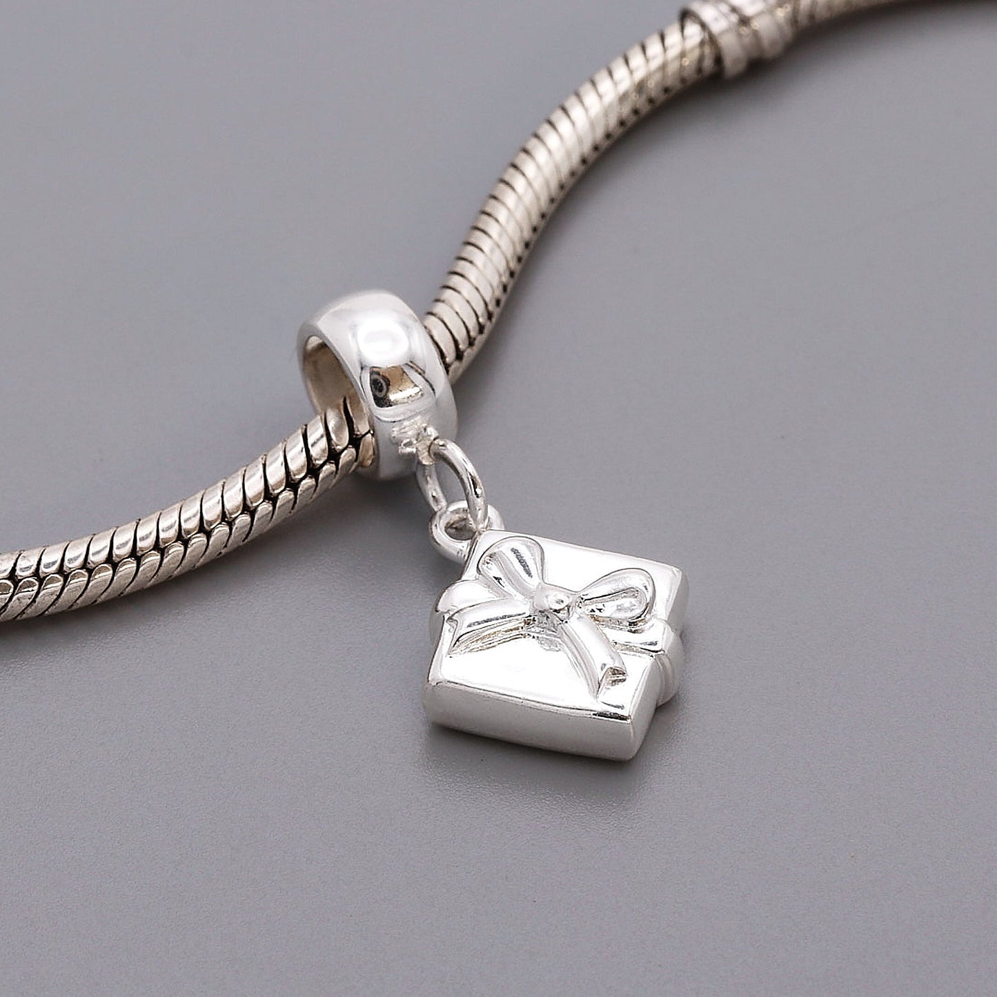 Present Personalised Silver Charm