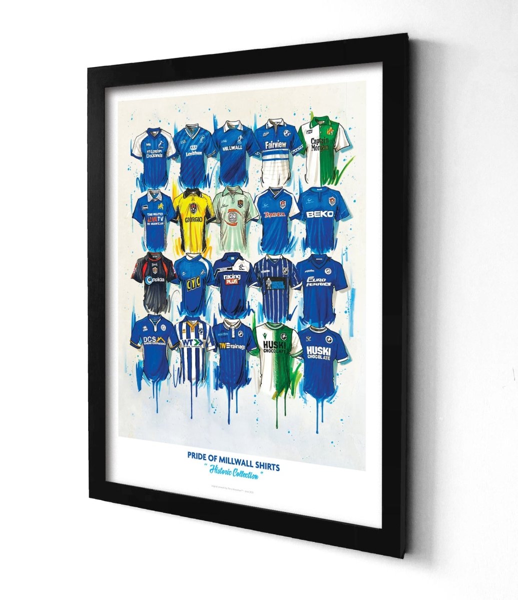 Millwall A2 Limited Edition Print – Shirt Wall Art