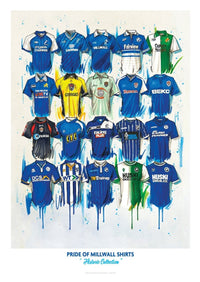 Millwall A2 Limited Edition Print – Shirt Wall Art