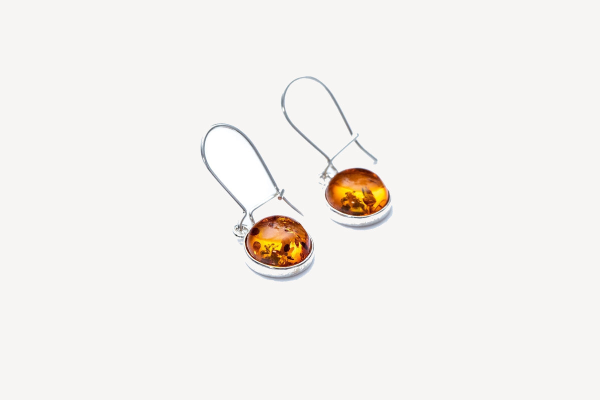 Boucles d'oreilles pendantes ambrées ESSENTIALS