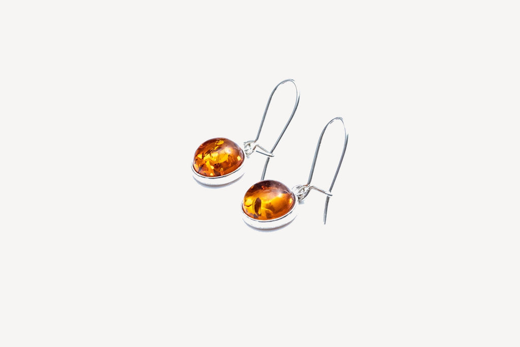 Boucles d'oreilles pendantes ambrées ESSENTIALS