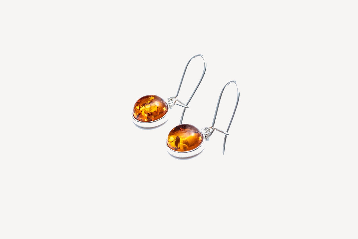 Boucles d'oreilles pendantes ambrées ESSENTIALS