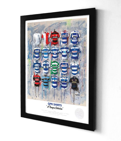 QPR A3 Framed Print – Iconic Hoops Shirt Wall Art