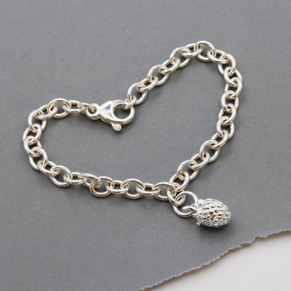 Raspberry Silver Charm