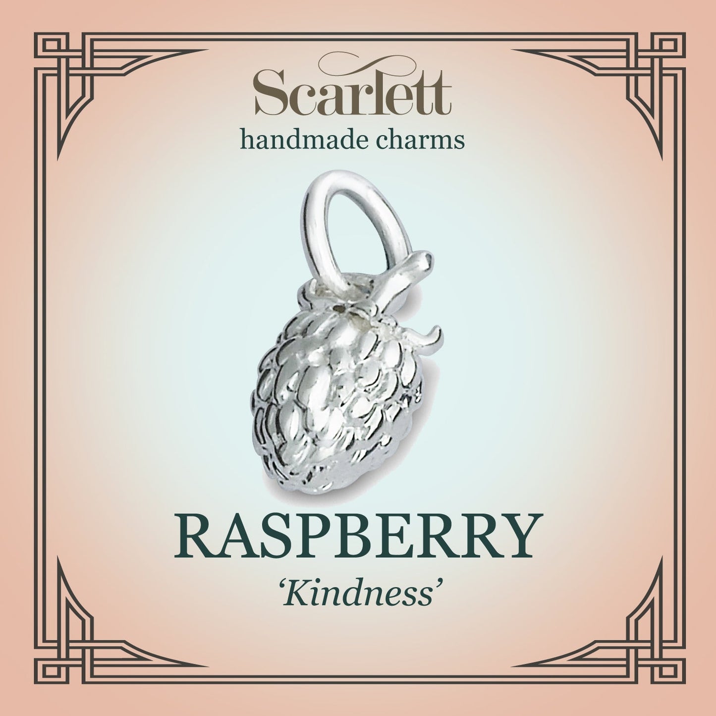 Raspberry Silver Charm