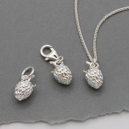 Raspberry Silver Charm