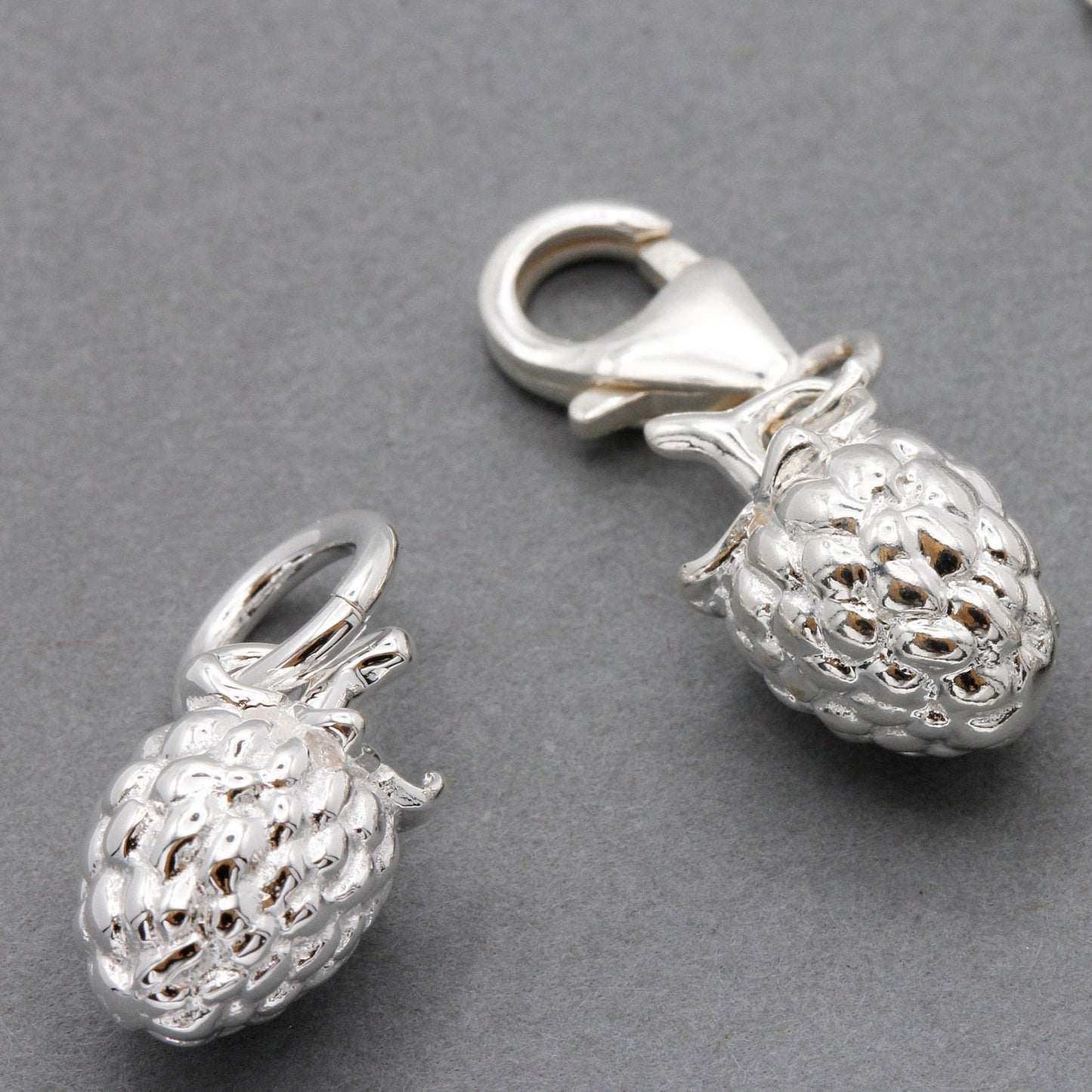 Raspberry Silver Charm