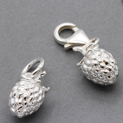 Raspberry Silver Charm