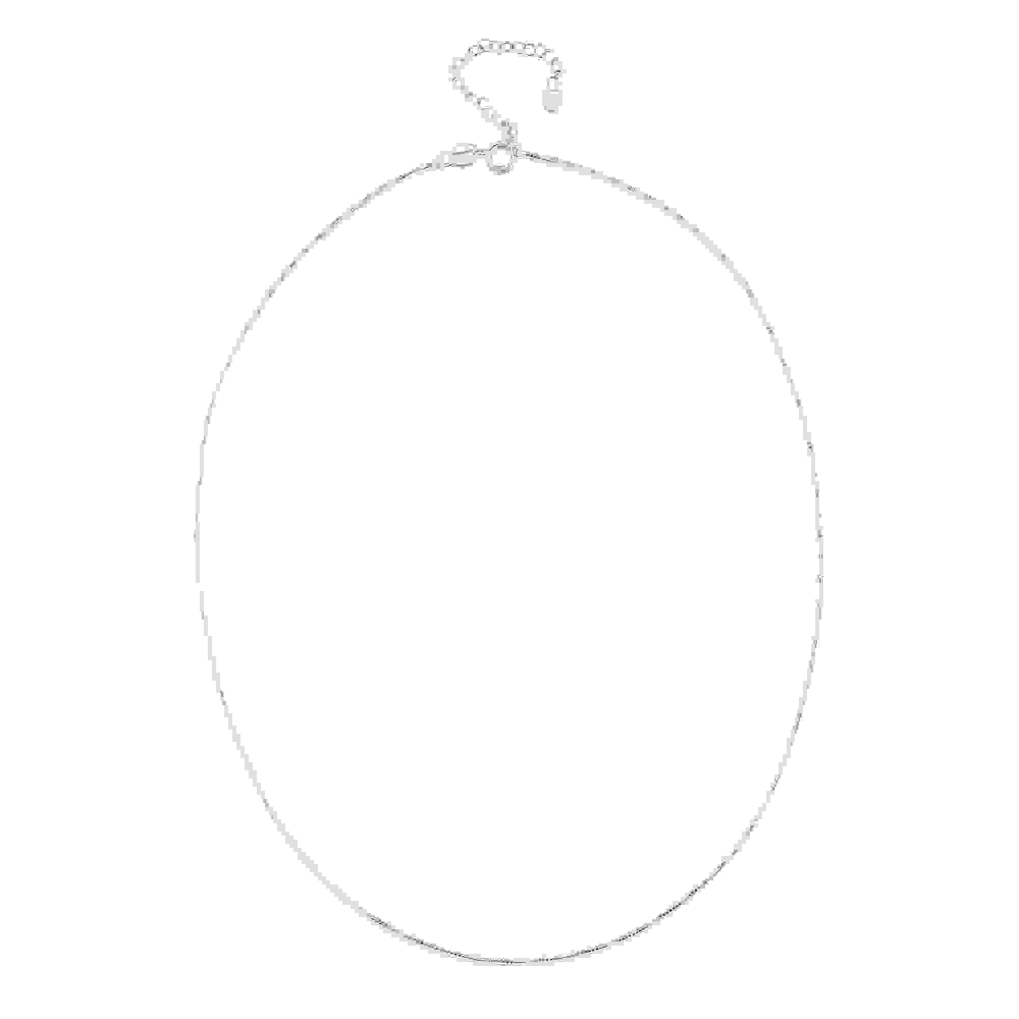 Mixed Flower Square Pendant Necklace