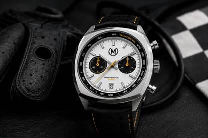 Driver Chronograph MKII Meca-Quartz, Panda - SJR London Timepiece