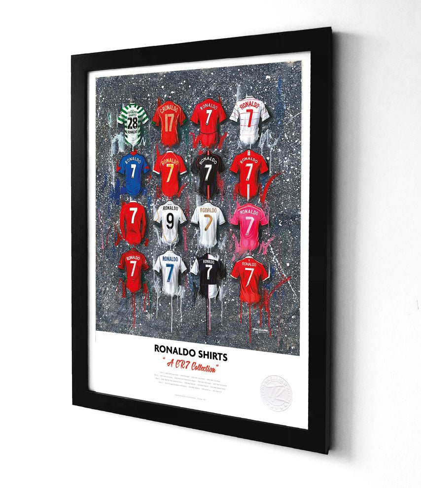 Cristiano Ronaldo football legend A3 framed print