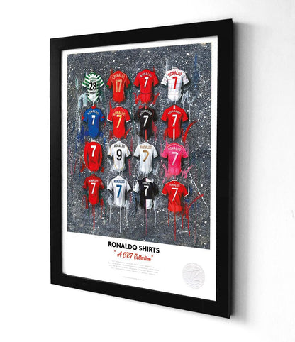 Cristiano Ronaldo football legend A3 framed print