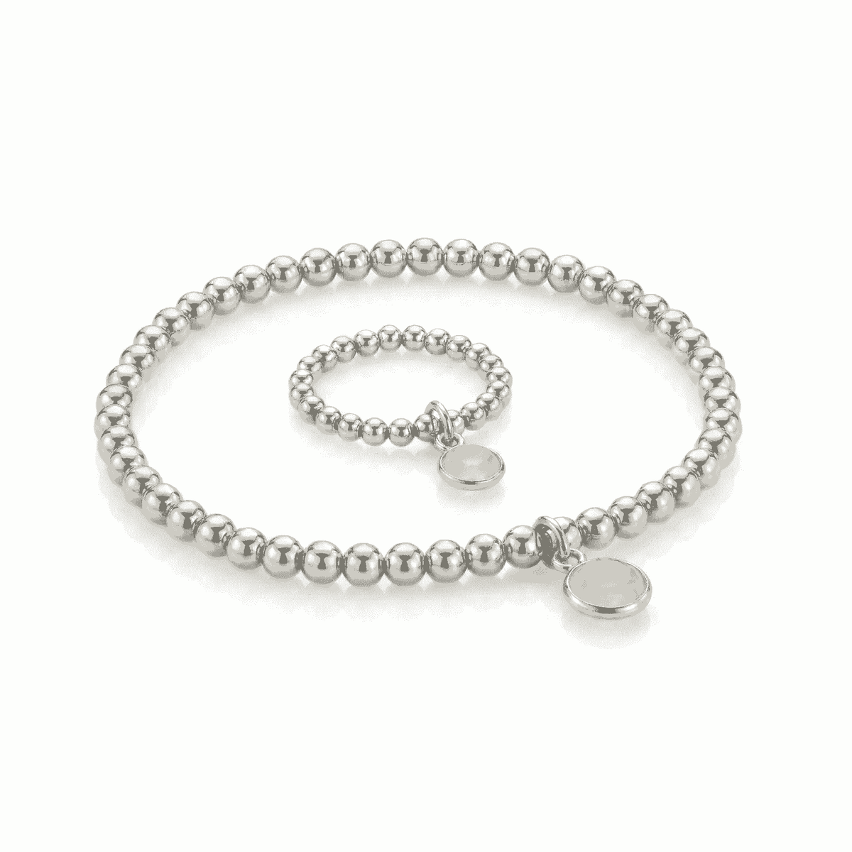 Rose Quartz Jewellery Set | Gemstone Bracelet and Ring
