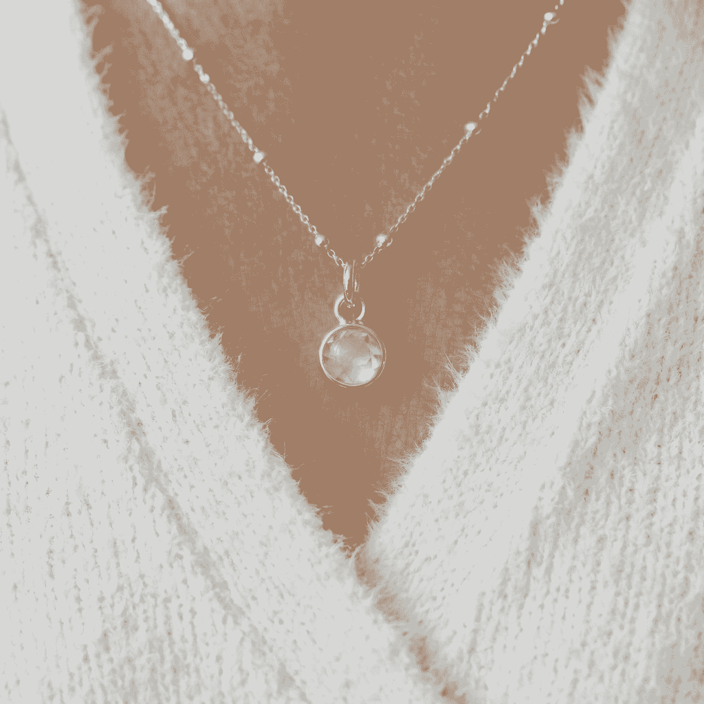 Rose Quartz Birthstone Necklace
