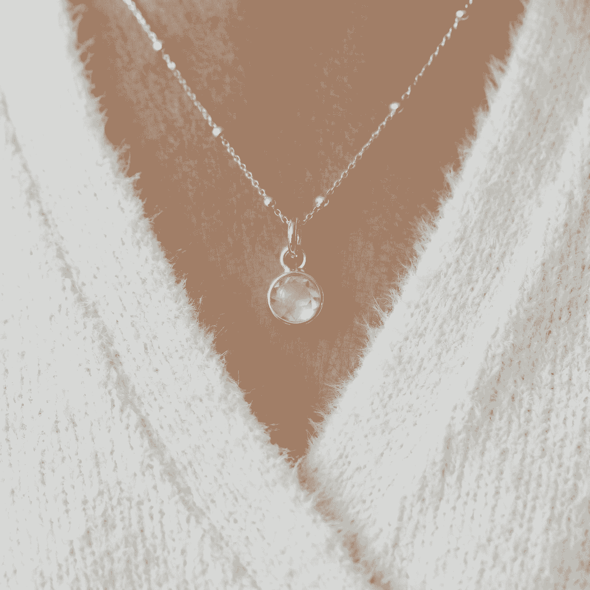 Rose Quartz Birthstone Necklace