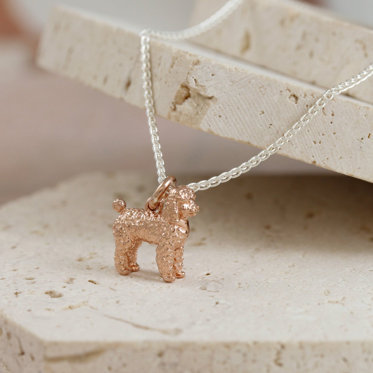 Poodle Silver Dog Charm