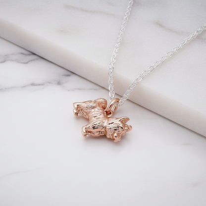 Yorkshire Terrier Silver Dog Charm