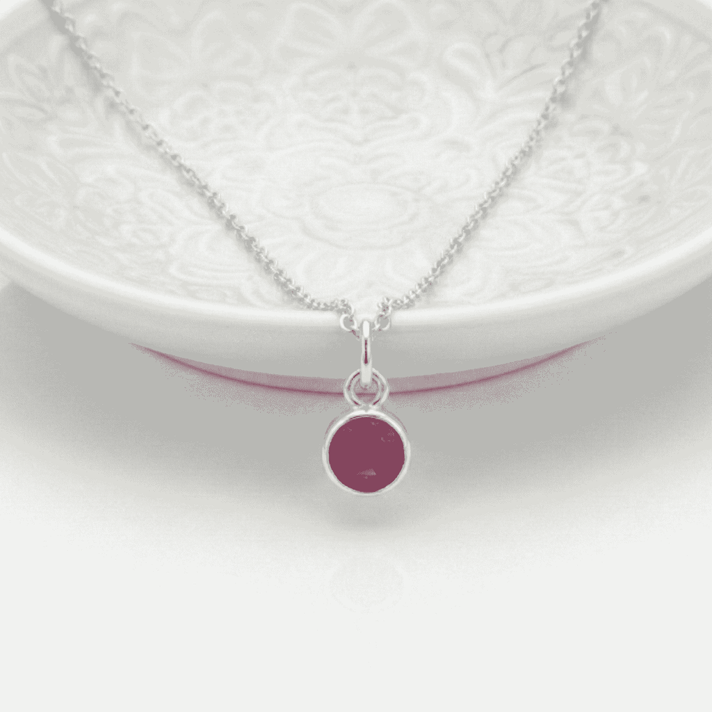 Ruby Birthstone Necklace