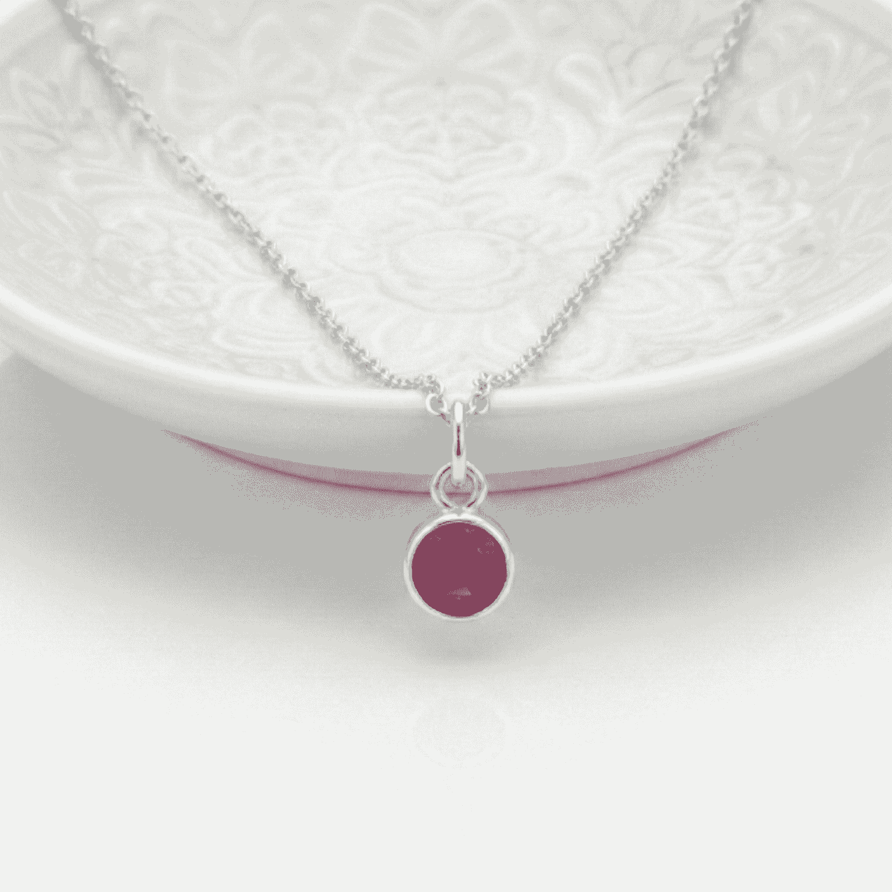Ruby Birthstone Necklace