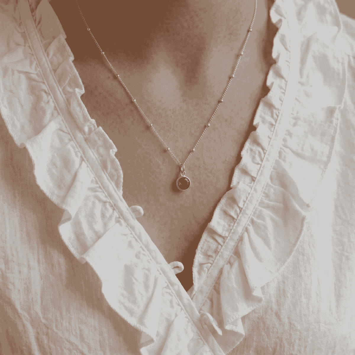 Ruby Birthstone Necklace