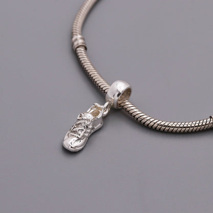 Running Shoe Silver Charm