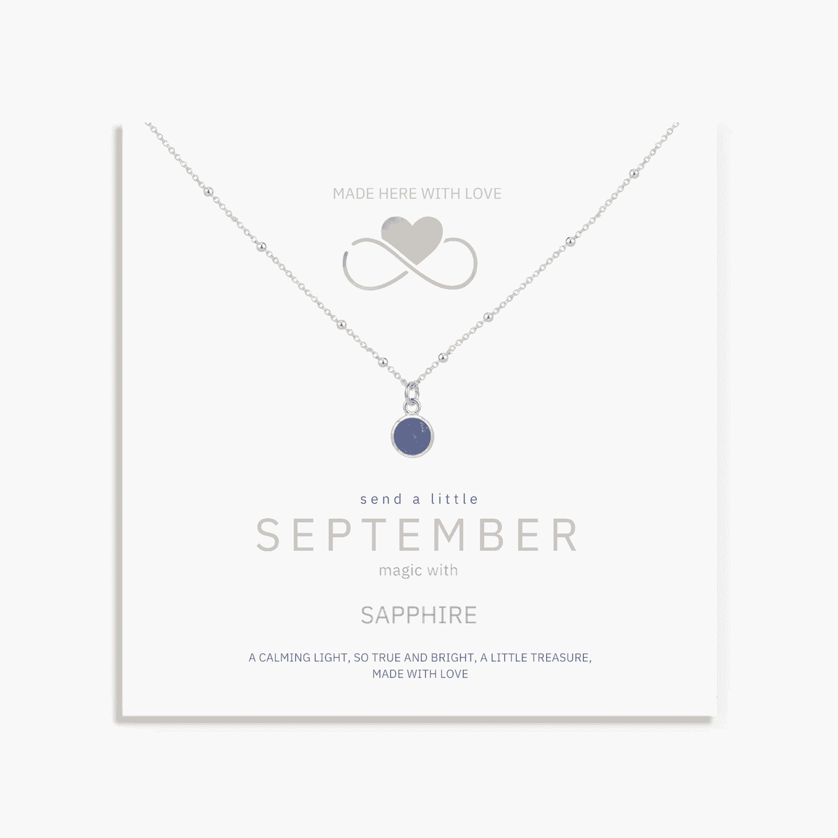 Sapphire Birthstone Necklace