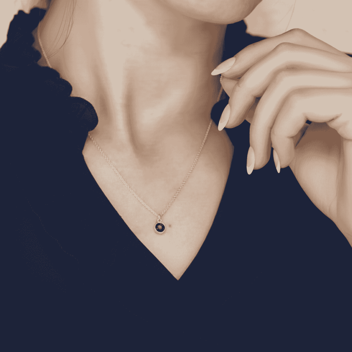 Sapphire Birthstone Necklace