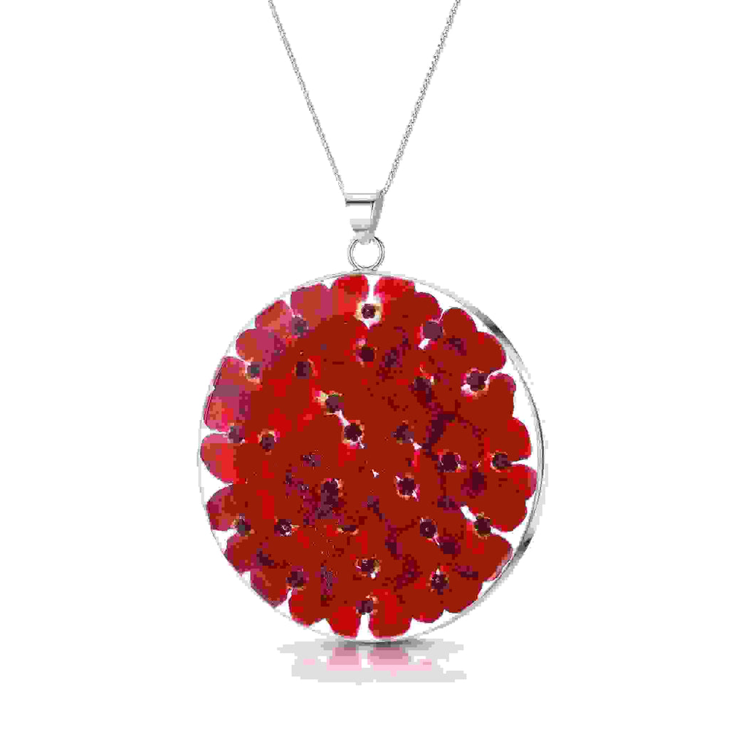 Poppy Full Moon Large Pendant Necklace