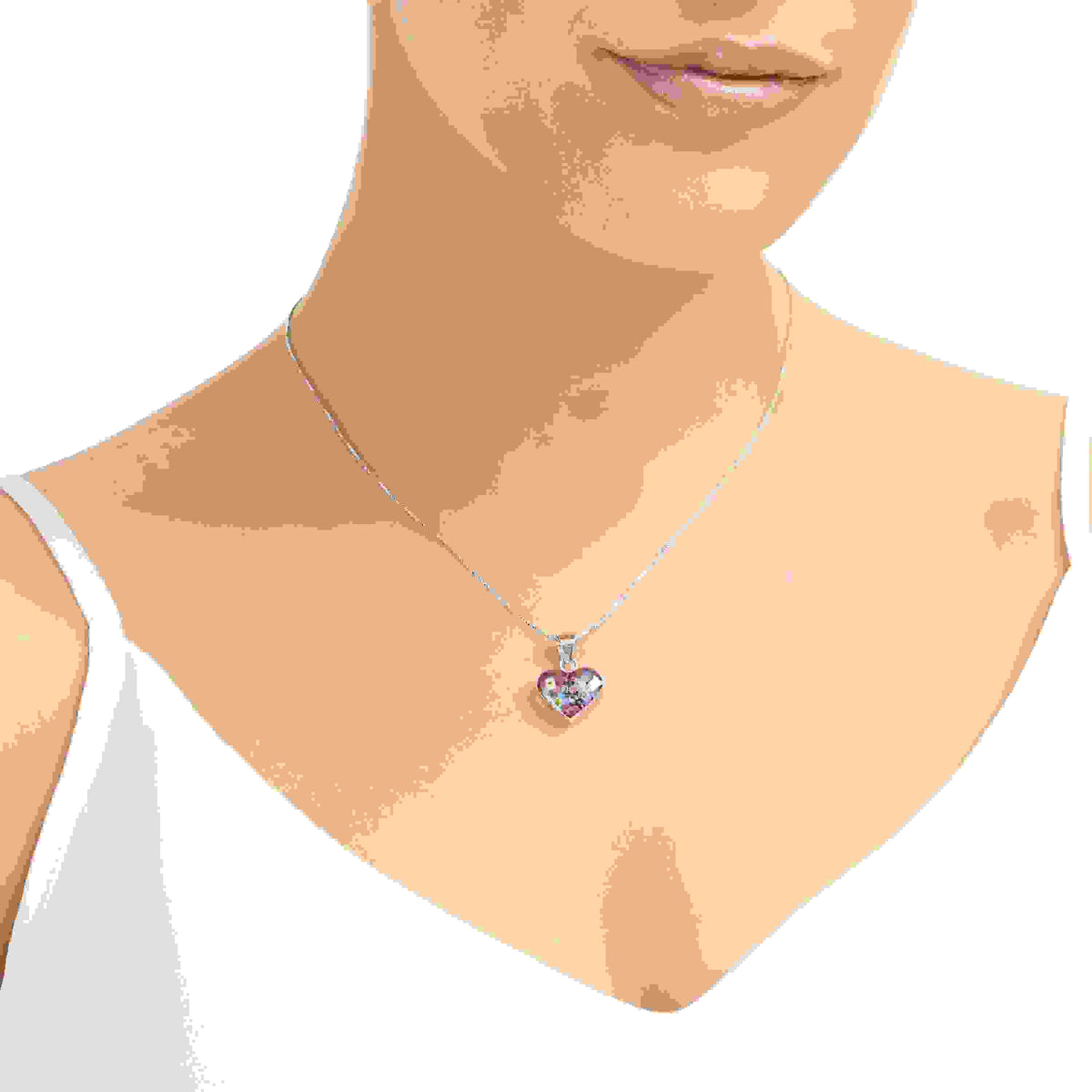 Purple Haze Heart Pendant Necklace