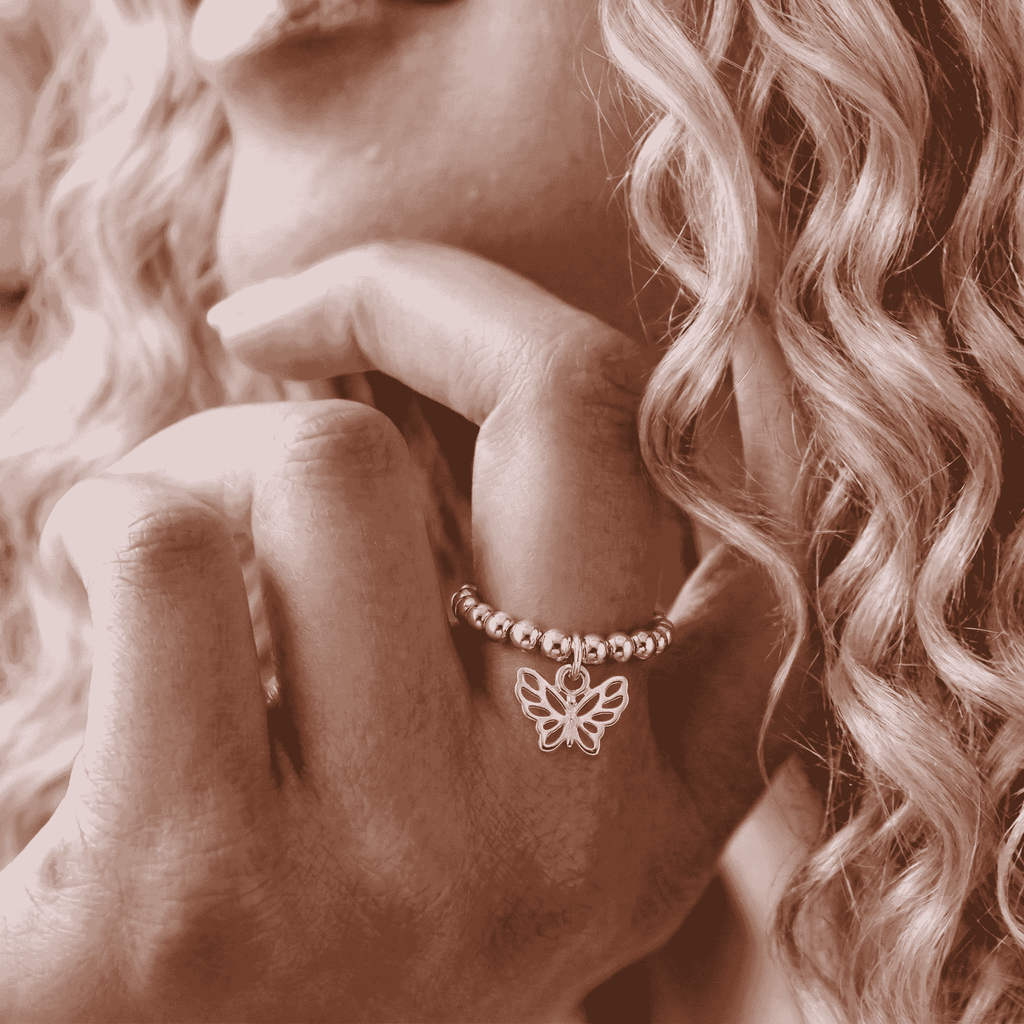 Silver Butterfly Ring