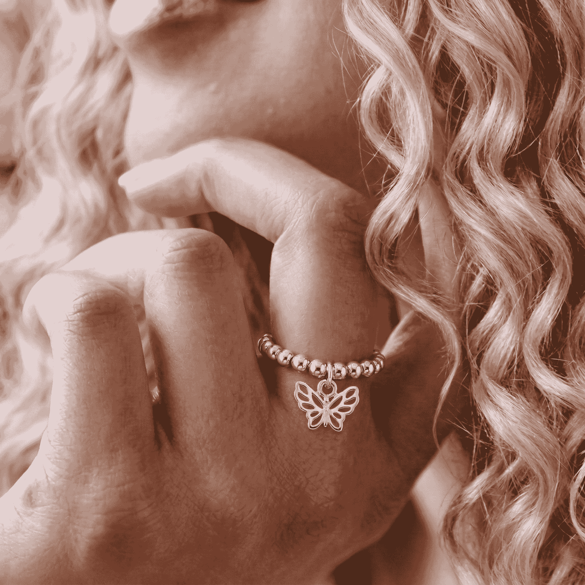 Silver Butterfly Ring