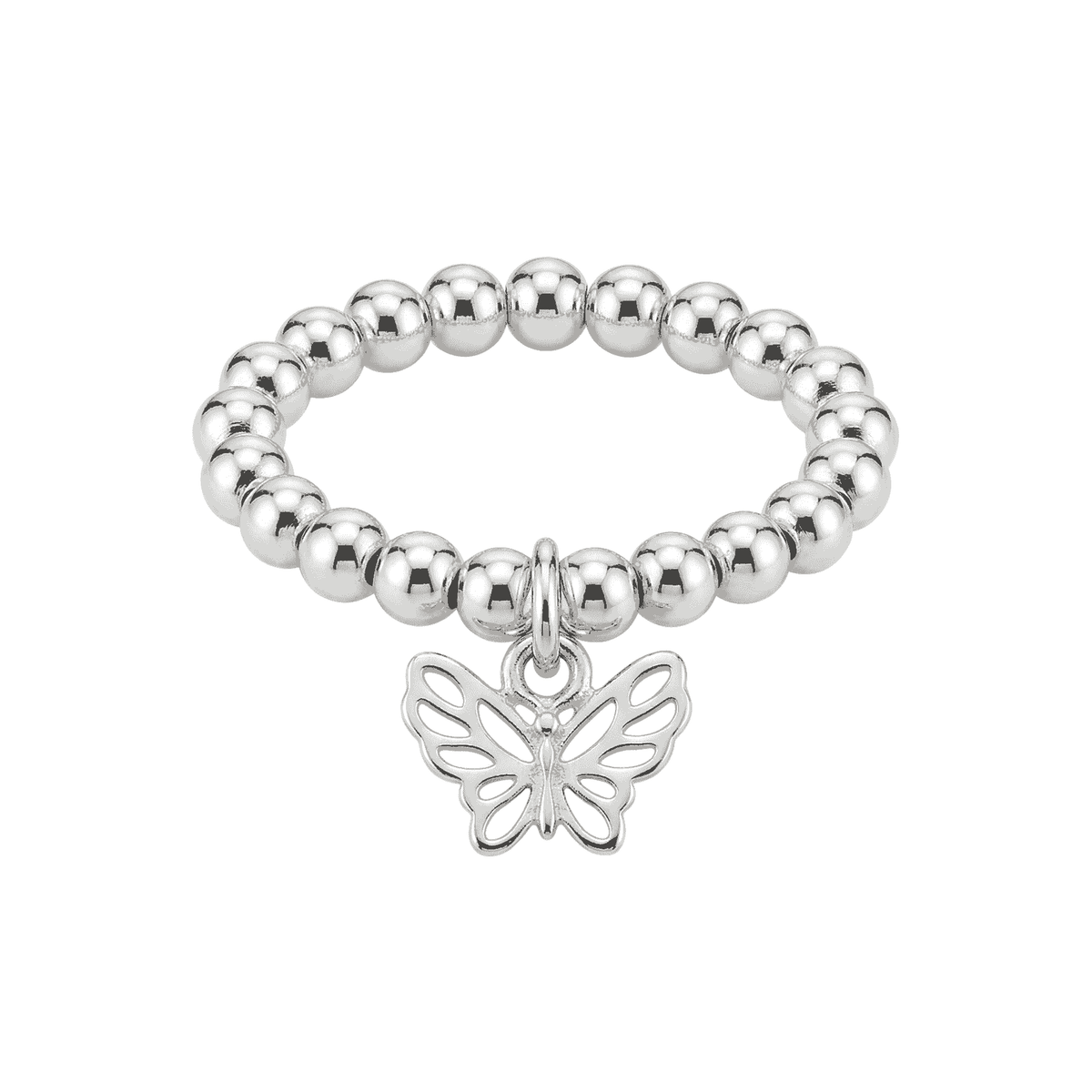 Silver Butterfly Ring