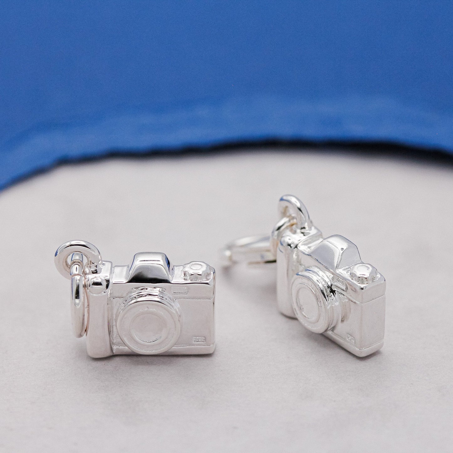 Vintage Camera Personalised Silver Charm