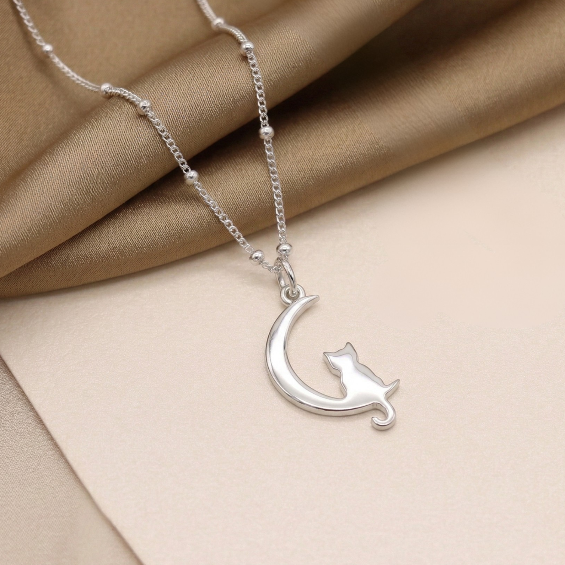 Silver Cat Necklace