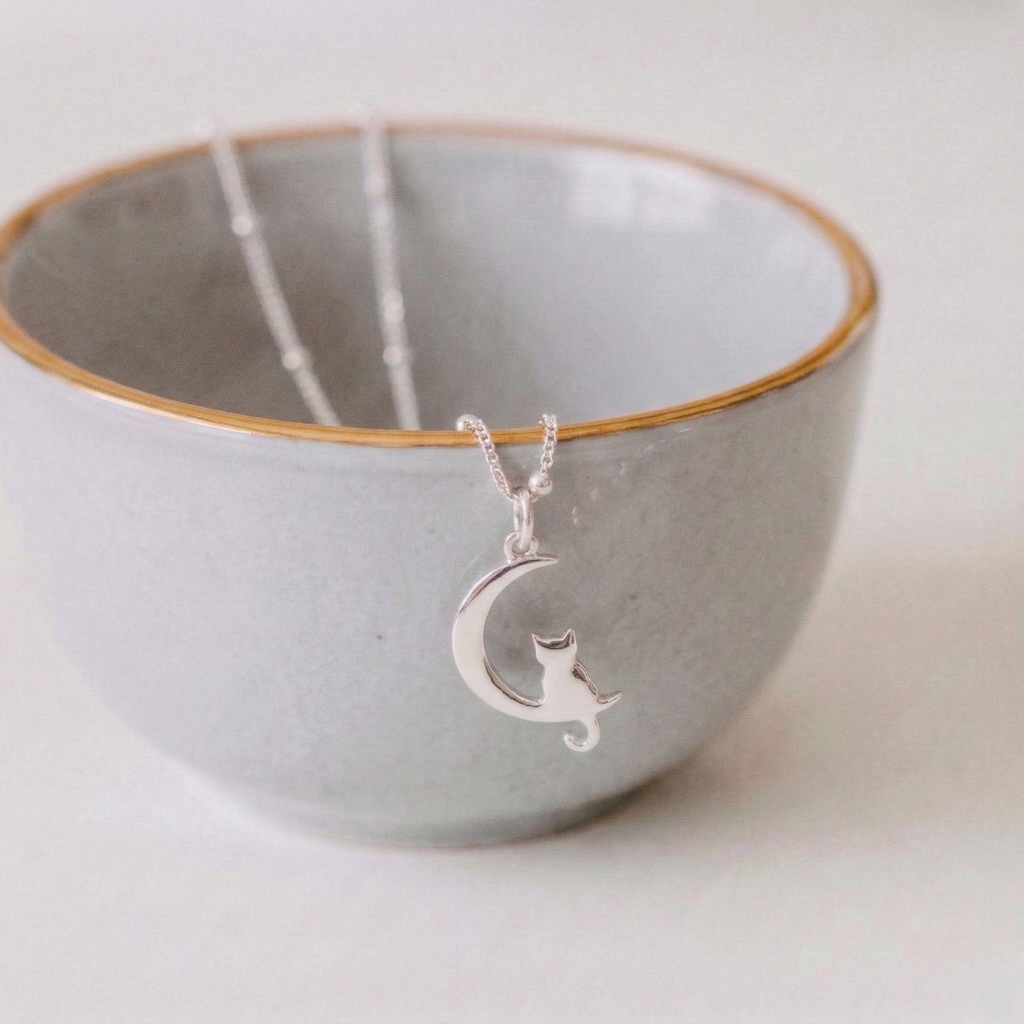 Silver Cat Necklace