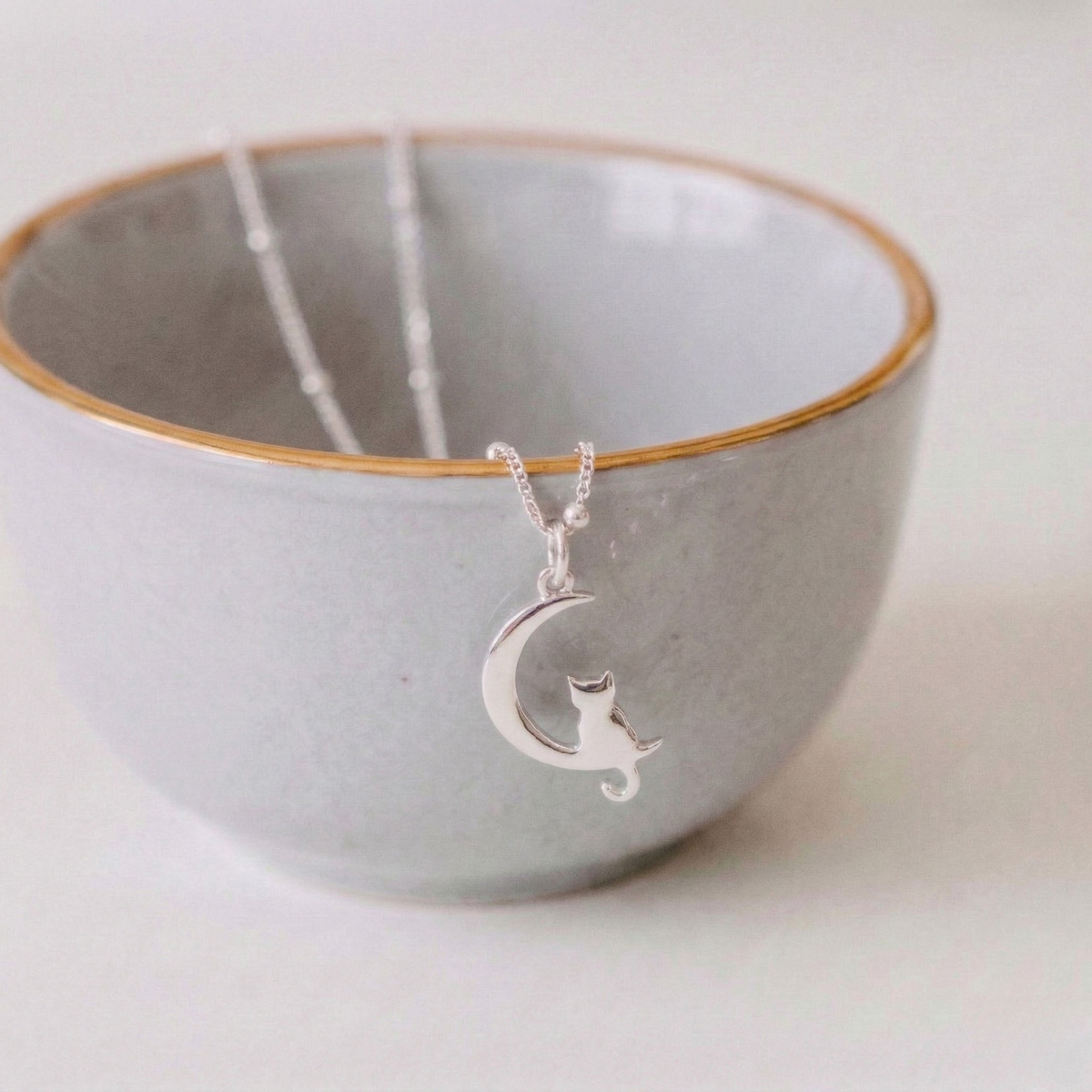 Silver Cat Necklace