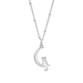 Silver Cat Necklace
