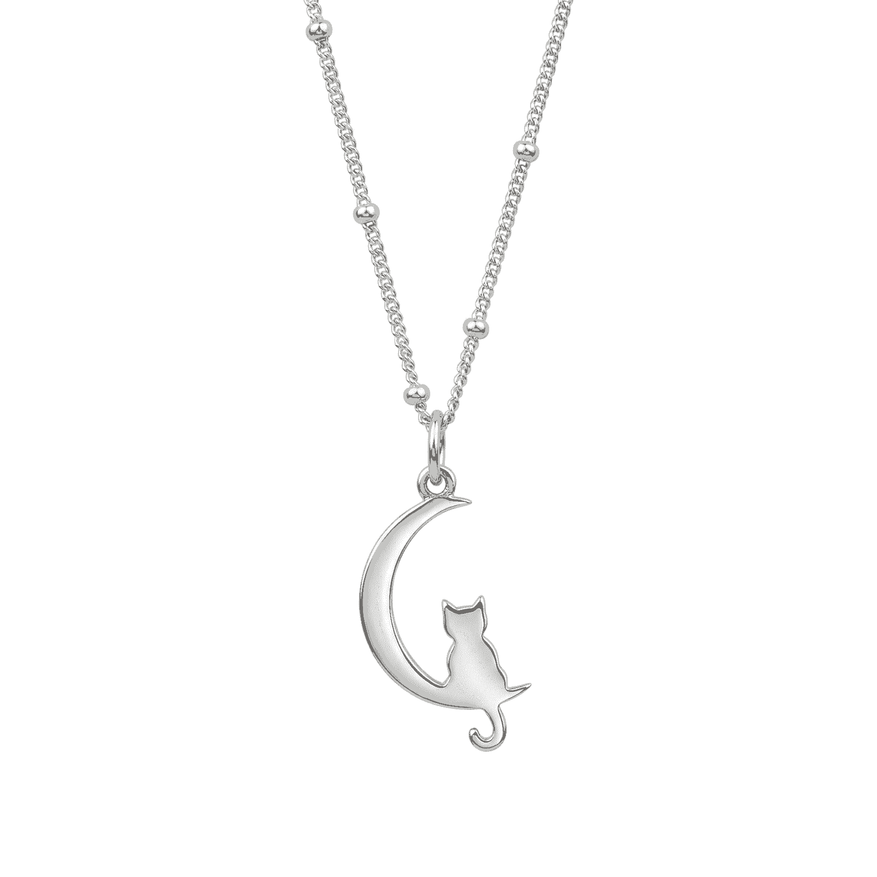 Silver Cat Necklace